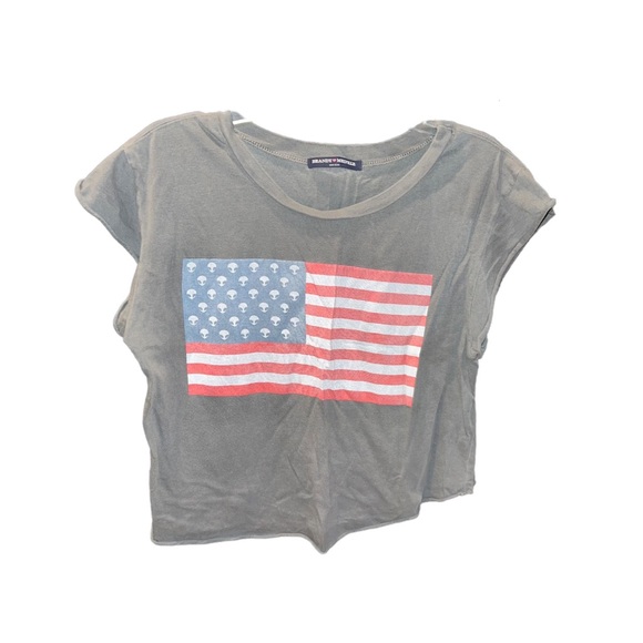 Brandy Melville Tops - Alien Flag Crop Top